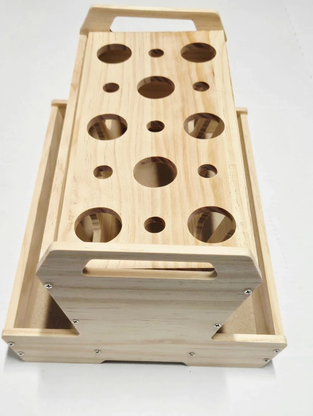 Wooden Small Pet Hay Feeder Rack Bunny Rabbit Guinea Pig Chinchilla Food Holder